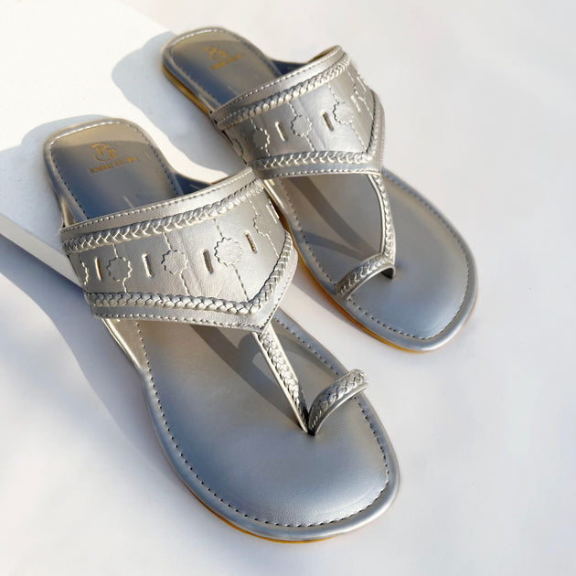 Boy Brown Braid Kohlapuri Sandal main image 1