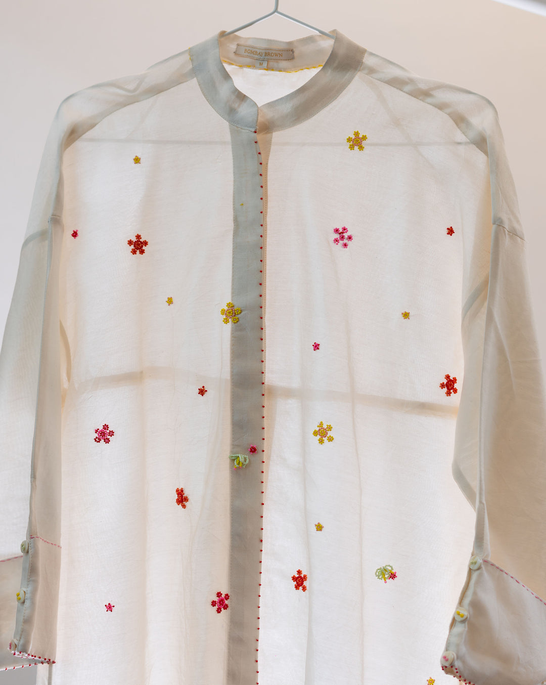 Floral Sprinkle | Hand Embroidered Chanderi Co-ord