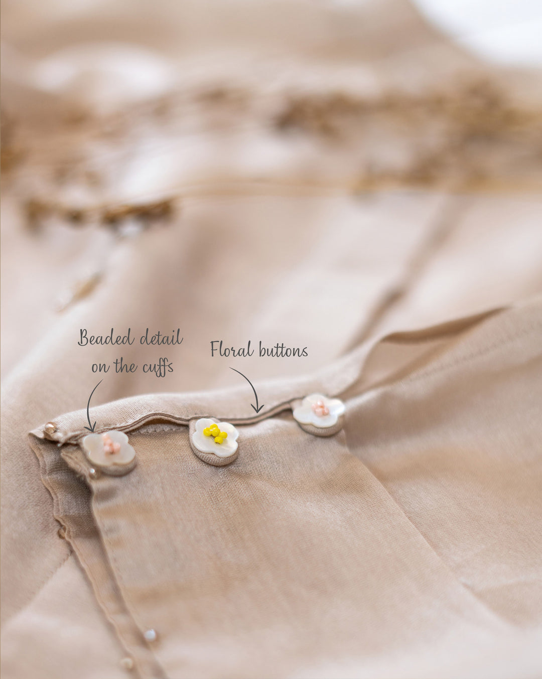 Floral Sprinkle | Hand Embroidered Chanderi Shirt