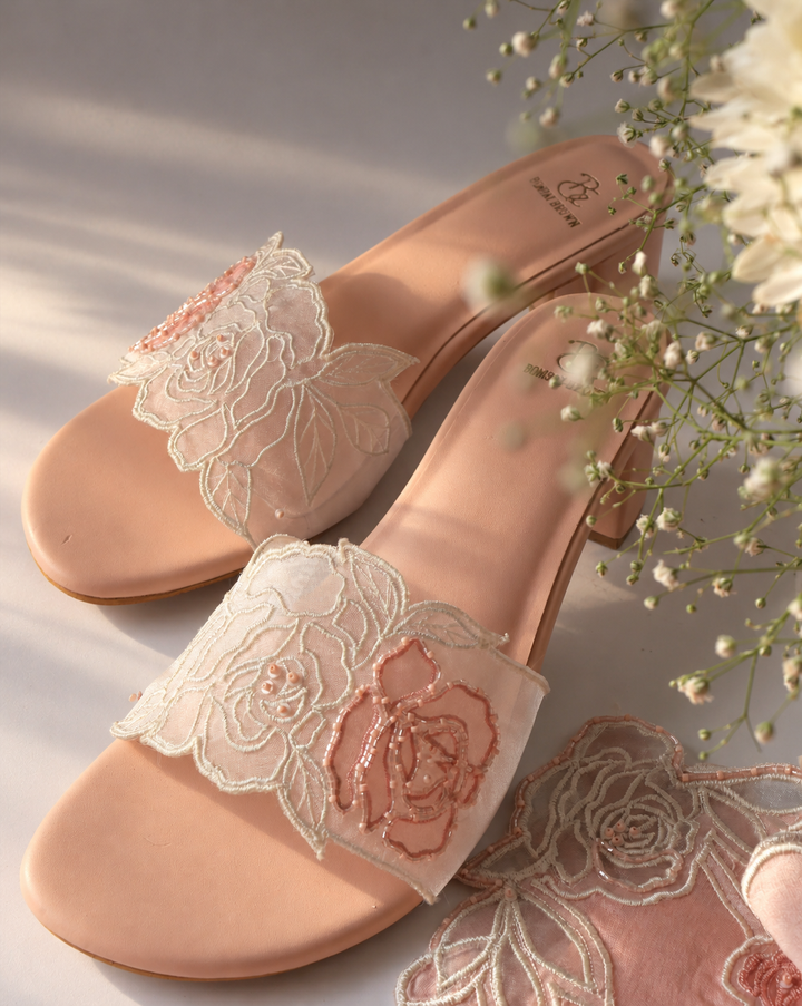 Rosefield Pink Cutwork Heels