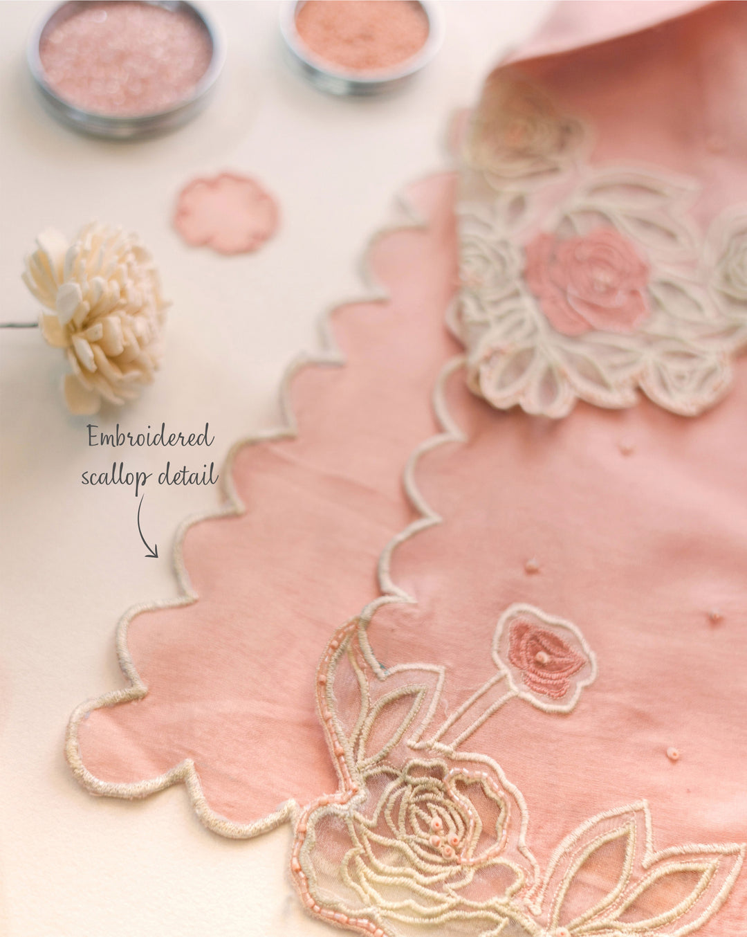 Rosefield | Pink Cutwork Kurta Set