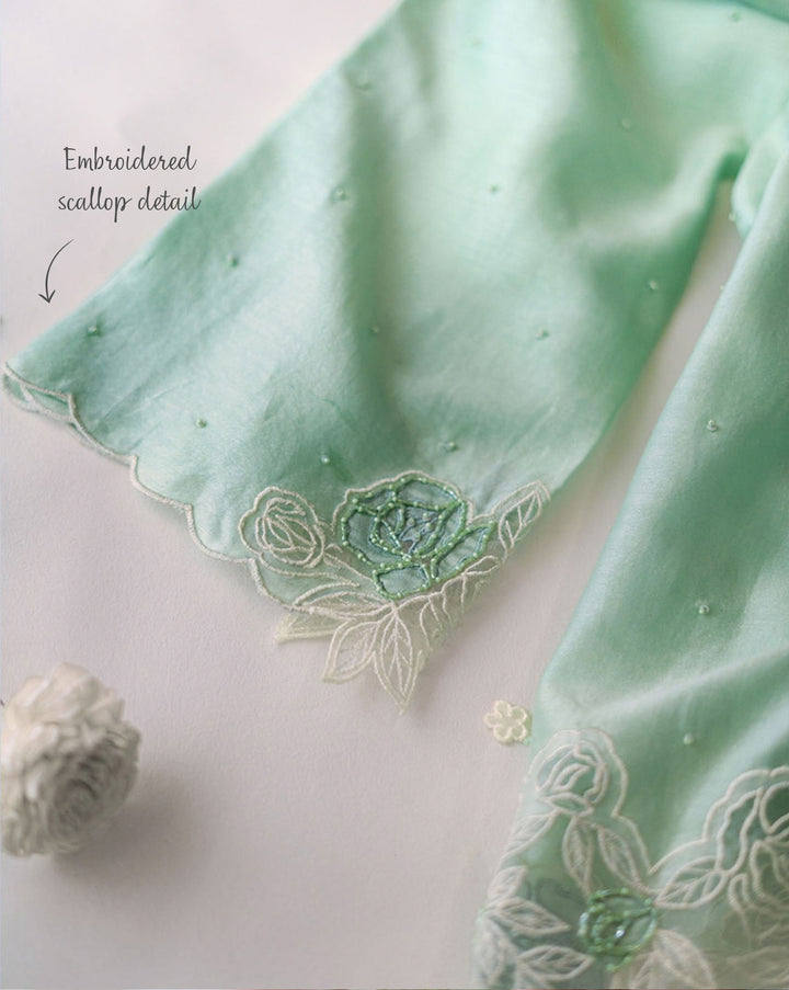 Rosefield | Mint Cutwork Kurta Set