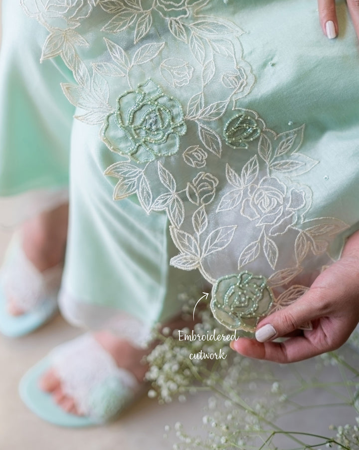 Rosefield | Mint Cutwork Kurta Set