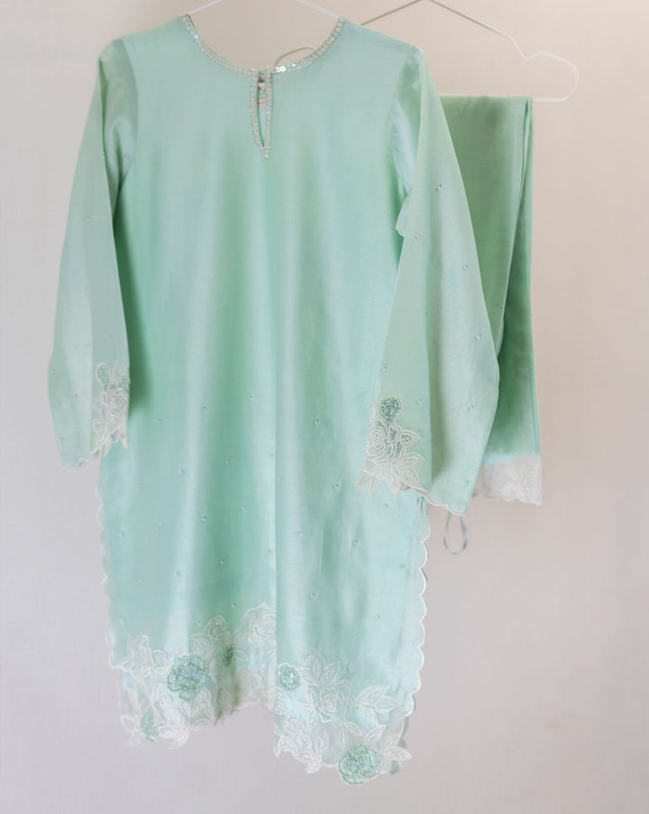 Rosefield | Mint Cutwork Kurta Set