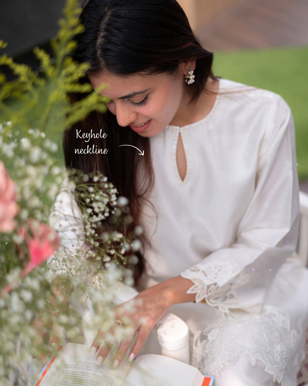 Rosefield | White Cutwork Kurta Set