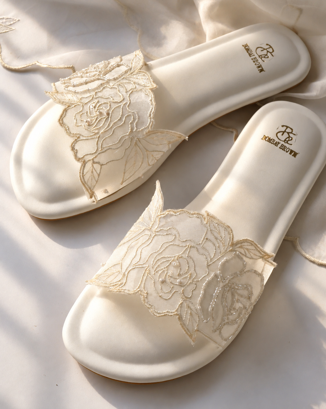 Rosefield White Cutwork Flats