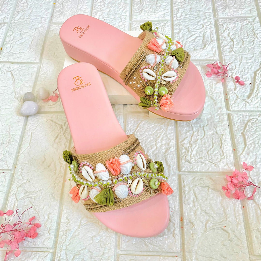 Beachy Peachy Platform Heels