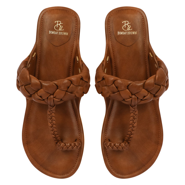 Kira earthy Brown Flat Kolhapuri