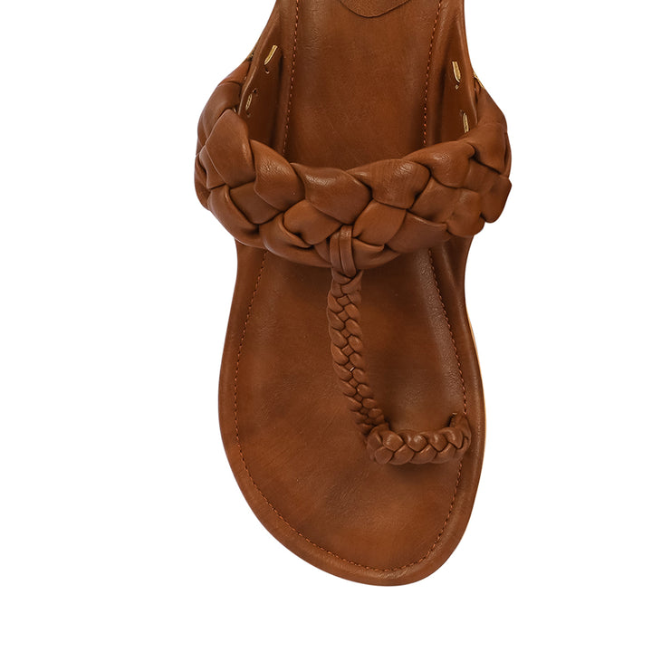 Kira earthy Brown Flat Kolhapuri