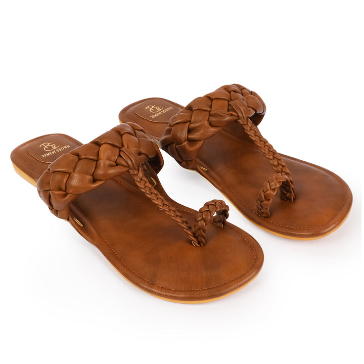 Kira earthy Brown Flat Kolhapuri