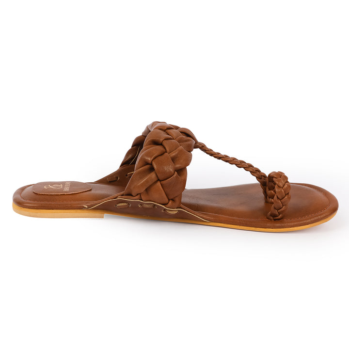 Kira earthy Brown Flat Kolhapuri