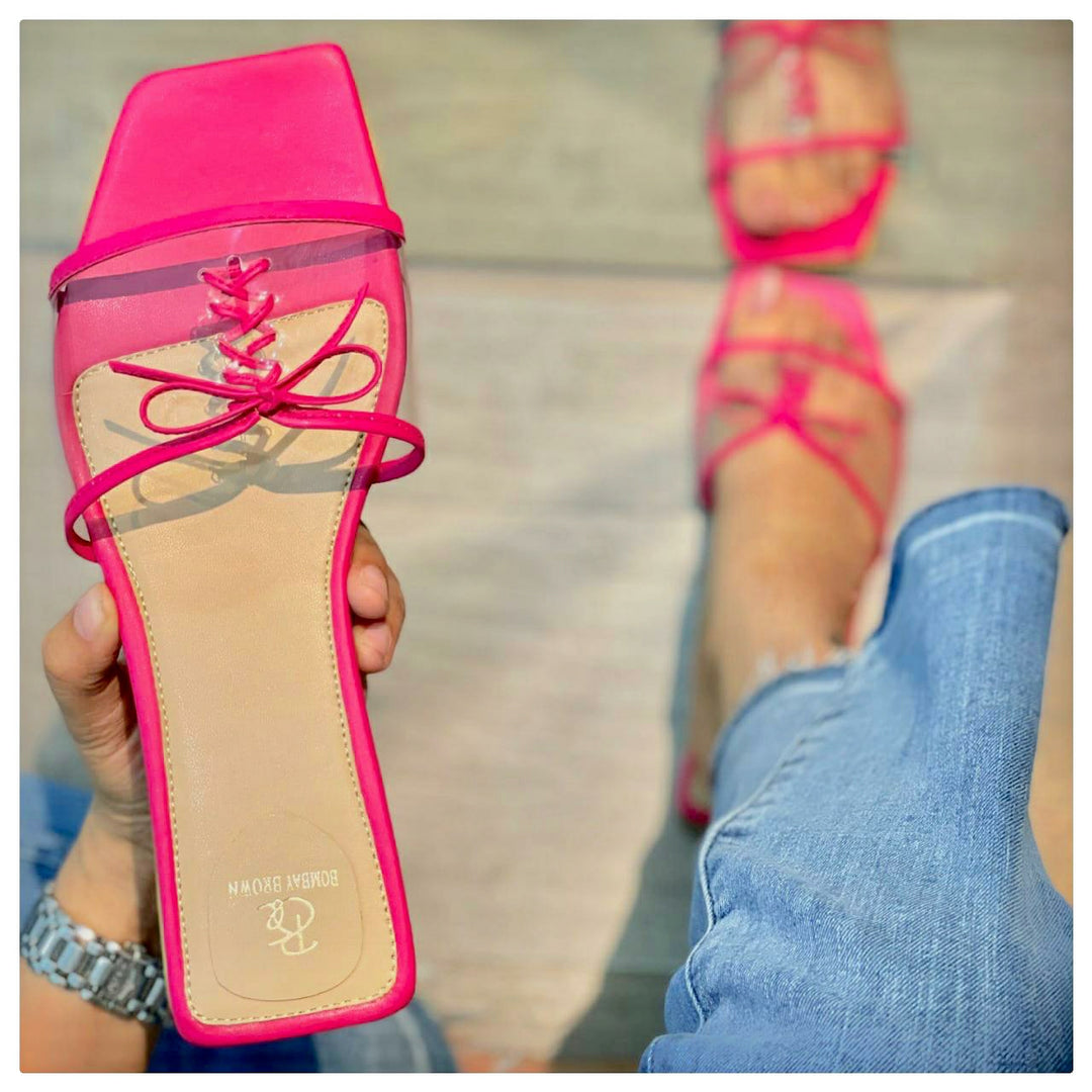 Hot Pink Clear Sleakers